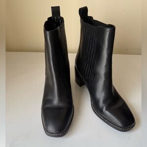 Nordstrom Black Leather Ankle Chelsea Boots